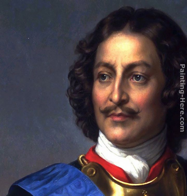 Peter the Great of Russia - detail painting - Paul Delaroche Peter the Great of Russia - detail art painting